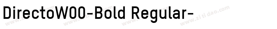 DirectoW00-Bold Regular字体转换